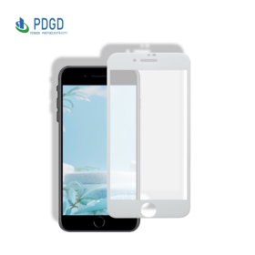 Protetor de tela de vidro temperado 3D fosco personalizado OEM branco para iPhone 7 Plus/8 Plus