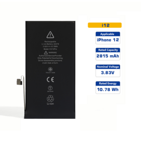 Premium iPhone 12 Batterie - Unterstützt iOS Diagnose, Reiner Kobaltkern, Sicheres PCM Design, Ideal für Reparaturwerkstätten, Batterie für iPhone