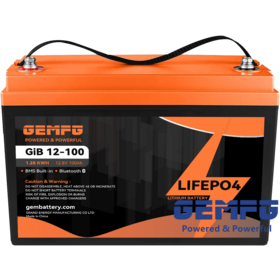 Bateria LiFePO4 Durável de 12V 100Ah com BMS Integrado, Mais de 4000 Ciclos para Backup de Energia de Eletrodomésticos