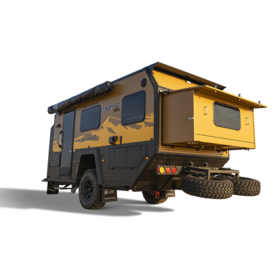 Caravane Tout-Terrain en Aluminium RV Maison Mobile Extérieure pour Remorques de Voyage en Voiture