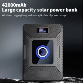 OEM ODM Solar Charger 42000 mAh Solar Power Bank FCC UKCA Certified PD140W Wireless Power Bank Suitable for Outdoor Backpackers