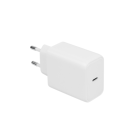 Adaptor Charger Ponsel USB-C Pengisian Cepat 25W Kustom, Adaptor Daya Anti Api untuk Perjalanan EU/UK/US/AU, Charger Dinding USB-C