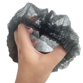 Gorro desechable redondo de tela no tejida suave tipo panal de abeja, material PP para uso individual de protección médica
