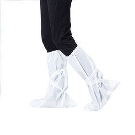 Cubrezapatos Desechables Personalizados de Aislamiento PP+PE/CPE Reutilizables Duraderos Impermeables Antideslizantes Cubrezapatos Médicos Más Baratos
