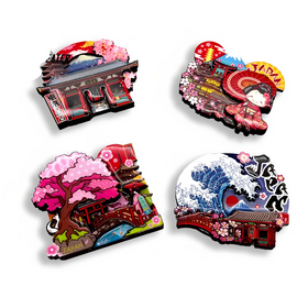Aimant Frigo Tokyo Japon - Souvenir Voyage, Déco Cuisine 3D