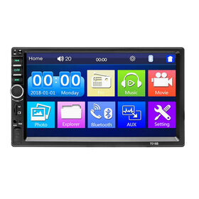 Factory low price 7-inch HD touch screen car stereo radio multimedia double din MP5 player for vehicles