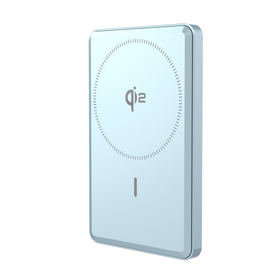 Qi2-zertifiziertes magnetisches kabelloses 5000mAh Li-Polymer-Metall-Powerbank mit Digitalanzeige im Großhandel