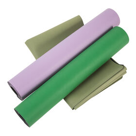 SHENGDE Leichte, umweltfreundliche, superdünne, rutschfeste Reise-Yogamatte mit Sublimationsdruck, dick, doppelseitig, geprägt, mattiert, aus PU-Gummi