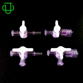 PP PC Luer One Way Stopcock Check Valve Three Way Medical Stopcock Valve Plastic Connector
