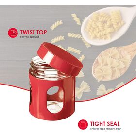 25oz/33oz/50oz/67oz Glass Seasoning Jar with Leather Cover