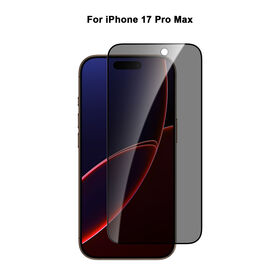 Protecteur d'écran de confidentialité 2-Way 9H haute qualité pour iPhone 17 Pro Max - Plein écran