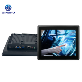 FHD 21.5 Inch Industrial Touchscreen Panel PC Fanless Embedded Computer IP65 Front Waterproof Industrial HMI Display with Linux OS