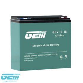GEMBATTERY Baterai Asam Timbal Siklus Dalam 12V 18Ah dengan Peningkatan Ketahanan Getaran untuk Sepeda Listrik dan Kereta Golf