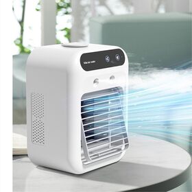 Rechargeable High Quality Air Cooler 1800mAh Battery Humidifier Desk Spray Fan Small Air Conditioner for Room
