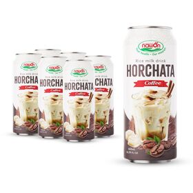 Produk Baru Horchata Kopi Susu Rasa 500ML Kaleng Minuman NAWON dari Vietnam Grosir Sampel Gratis OEM ODM HALAL ISO