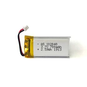 Grade-A Whoesale Rechargeable 3.7V 700mAh 102040 Lithium Ion Polymer Battery for Consumer Products