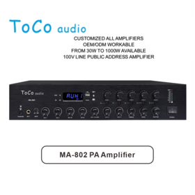 Sistem amplifier daya MA-802 yang disesuaikan, mengontrol setiap ruangan di rumah Anda secara individual.