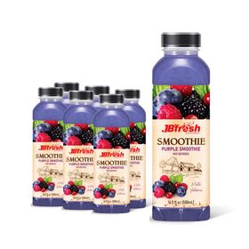 JB'FRESH Smoothie Tropical Violet 500ml Bouteille ODM OEM Boisson Vente en gros en vrac Fabricant Vietnam Marque Privée HALAL