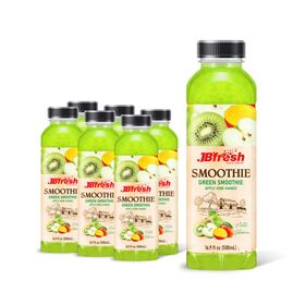 Smoothie Vert Tropical JB'FRESH 500ml Bouteille ODM OEM Boisson Vente en Gros en Vrac Fabricant Vietnam Marque Privée HALAL