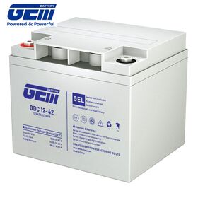 Baterai Gel Tubular GDC12-42AH VRLA/SLA/SMF/Deep Cycle/AGM Isi Ulang untuk Telekomunikasi/Sistem Solar