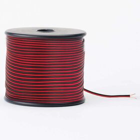 Cable Eléctrico de 2 Conductores Rojo y Negro, Cable de Extensión de Cobre de Bajo Voltaje 14 AWG para Cable de Altavoz, LED, Automotriz 12V/24V DC