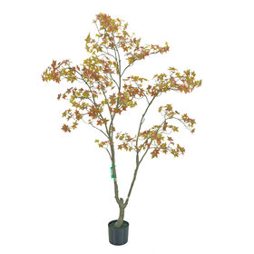 Árbol de olivo artificial verde barato de 160 cm con hojas verdes y maceta de plástico negro, superventas 2025