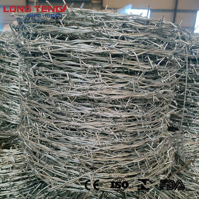 Galvanized fence Wire Galvanized Barb Wire pvc Barbed Wire for Farm Fencing