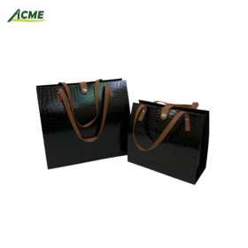 Wholesale Valentine's Day Portable Imitation Leather Cardboard Flower Gift Box