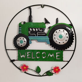 OEM countryside metal home decor wall art souvenir for wall hanging sign