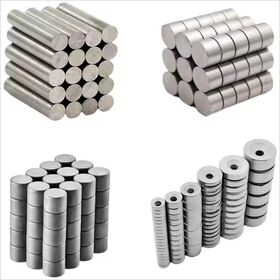 High-Temperature Resistant Alnico5 Rod Magnets Guitar Pickup Strong Rare Earth Smco Magnet Nickel Coating