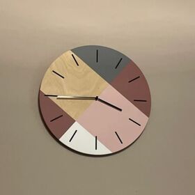 Relógio de Parede de Madeira para Decoração de Casa - Relógio de Parede Decorativo - Relógio de Arte em Madeira para Lar Doce Lar - Fabricante de Design de Relógios de Parede de Madeira Personalizados