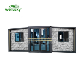 Casa Prefabricada Modular con Fácil Instalación y Panel Ignífugo para Alojamiento Temporal, Campamento, Dormitorio, Solución de Espacio de Oficina