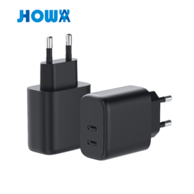 Cargador Portátil de Carga Rápida con Enchufe EU GaN de 45W con Puerto USB-C para Teléfonos Móviles