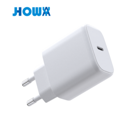 2025 hot sell Eu plug dual usb phone GaN charger pd 65w with usb-c port