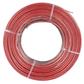 Câble de Haut-Parleur de Calibre 16 en Aluminium Plaqué Cuivre (CCA), Câble d'Enceinte Home Cinéma et Câbles Audio pour Voiture, Bobine de 100m