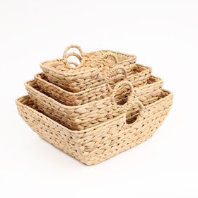 Conjunto de 5 bandejas de jacinto de água mais vendidas, bandejas de jacinto de água para armazenamento de mesa - Ideal para atacadistas e distribuidores