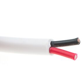 10-22AWG 2 Core Speaker Cable OFC In-Wall Audio LED Stranded Wire Hi-Fi Audio Cable White