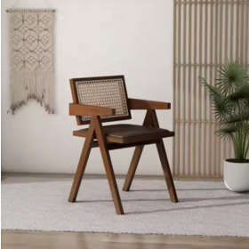 Folding Ergonomic Natural Wooden Stable Garden Chair Durable Leisure Chairs with Armrest for Patios and Gardens