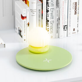 K22S Universal Qi-Certified Charging Station with Bluetooth 5.3 Speaker & Adjustable Ambient Light wireless charger