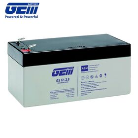 Baterai GEM 12V 2.8Ah AGM VRLA - Peralatan Medis / UPS / Cadangan Lampu Darurat / Pengisian EV / Rumah Tangga / Solar Rumah
