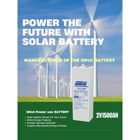 OEM Brand High-Capacity 1500Ah OPzV Gel Battery with Deep Discharge for Trolley Applications
