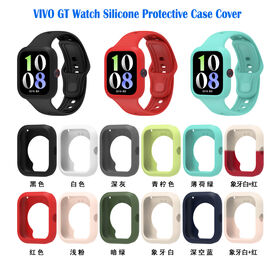 Capas de Silicone de Encaixe Fácil para VIVO GT Watch, Anti-Impressão Digital, Cobertura Total, Capas para IQOO Watch GT, Protetores para VIVO GT