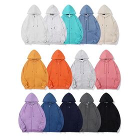 Hoodie cuci dengan resleting, setelan training crop, hoodie merek desainer, sweter wanita ukuran besar