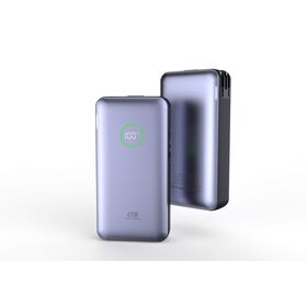 High-Capacity 20000mAh Power Bank with Smart IC Fast Charging & Durable ABS Fireproof Shell for Travel
