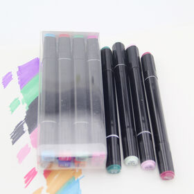 12 Colors Chisel and Bullet Fine Tip Alcohol Permanent Art Marker Sets