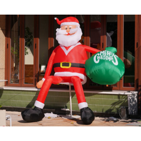 Wholesale Christmas decorations, Santa Claus inflatable mold theme scene decoration and hanging ornaments