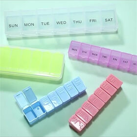 Weekly 7 compartments pill box case pill box organizer weekly pill box