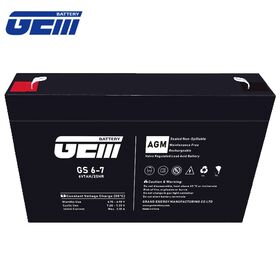 6V 7Ah Lead Acid Battery - Reliable Power for Golf Carts & Backup Systems with Flame Retardant ABS Case & AGM Technology
