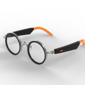 Smart Glasses with Ear Dance AI App, Round Design AI Smart Glasses Is Suitable For Everyone