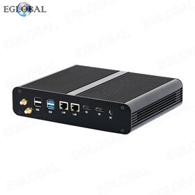 Mini PC In-tel Co-re I7 10710U Win10 Sin Ventilador, Mini PC Lan HD para Oficina, Ordenador de Bolsillo, Mini PCs